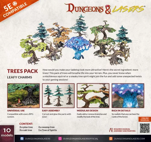 Archon Studio Dungeons & Lasers Expansion Set: TREES PACK