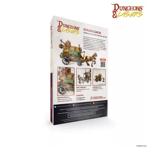 Archon Studio Dungeons & Lasers Miniatures: STAGECOACH
