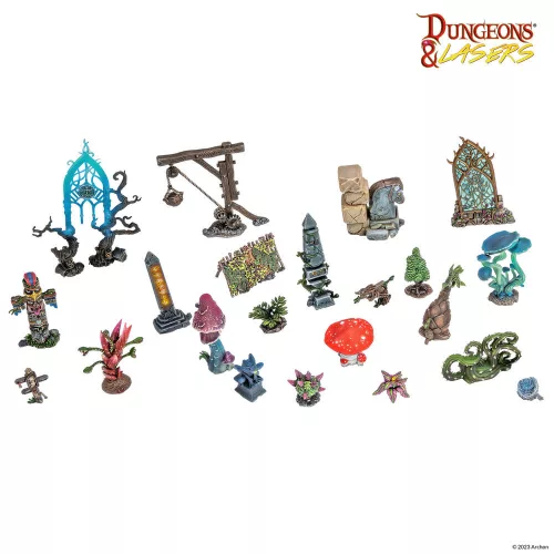 Archon Studio Dungeons & Lasers Expansion Set: ANCIENT RUINS SCATTER TERRAIN