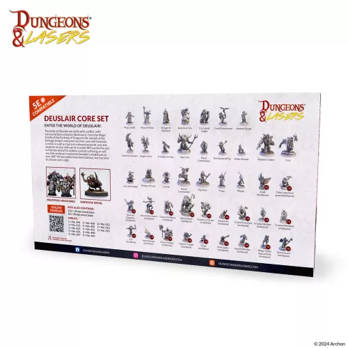 Archon Studio Dungeons & Lasers Miniatures: DEUSLAIR: CORE SET