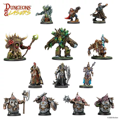 Archon Studio Dungeons & Lasers Miniatures: DEUSLAIR: CORE SET