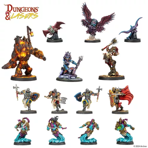 Archon Studio Dungeons & Lasers Miniatures: DEUSLAIR: CORE SET