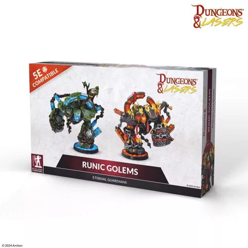Archon Studio Dungeons & Lasers Miniatures: RUNIC GOLEMS