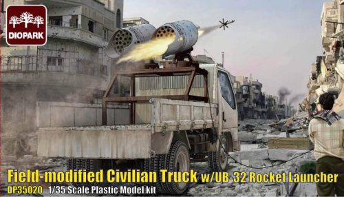 Diopark 1:35 Filed-Modified Civilian Truck with UB-32 Rocket Launcher