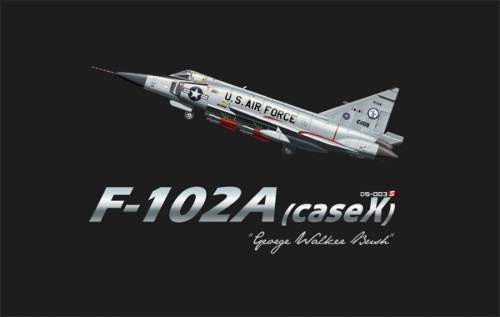 Meng Model 1:72 Convair F-102A (Case X) BLACK BOX 'George W Bush'