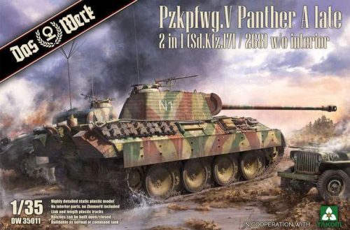Das Werk 1:35 Panther Ausf.A late (2 in 1) harcjármű makett