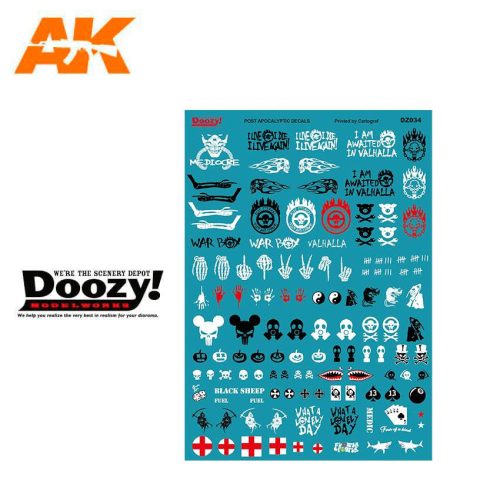 AK Interactive Doozy 1:24 Post Apocalyptic Mad Max decals