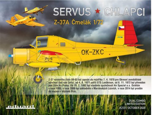 Eduard 1:72 Limited edition Z-37A Čmelák ”SERVUS CHLAPCI”