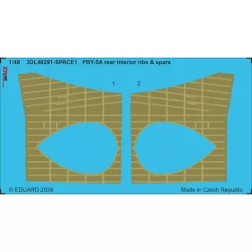 Eduard 1:48 PBY-5A rear interior ribs & spars SPACE for ICM