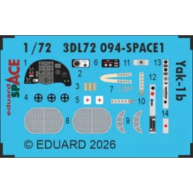 Eduard 1:72 Yak-1b SPACE for Arma Hobby