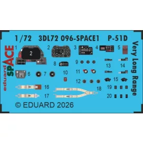 Eduard 1:72 P-51D Very Long Range SPACE for Arma Hobby