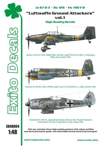 Exito Decals 1:48 Luftwaffe Ground Attackers vol.1