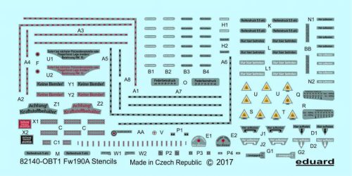 Eduard Decals 1:48 Fw 190 A stencils