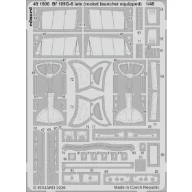   Eduard 1:48 Bf 109G-6 late (rocket launcher equipped) for Tamiya