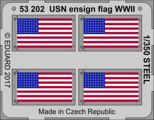 Eduard 1:350 USN ensign flag WW2 STEEL