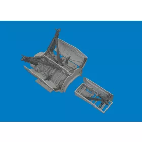   Eduard 1:48 F-16C wheel bays & legs standard PRINT for Tamiya