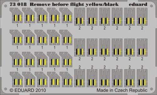 Eduard 1:72 Remove Before Flight - yellow/black