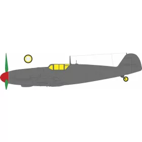 Eduard 1:48 Bf 109G-6 late framed canopy Tface for Tamiya