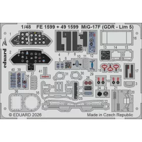 Eduard 1:48 MiG-17F (GDR - Lim 5) for Kinetic