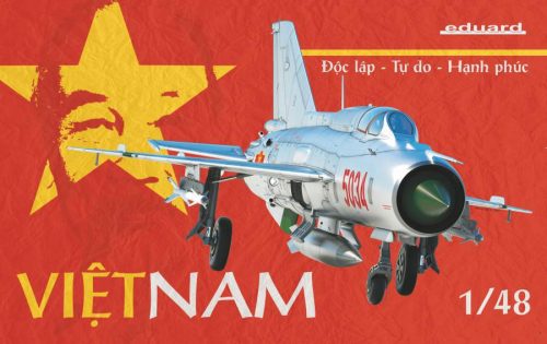 Eduard Limited edition 1:48 Mig-21 PFM 'Vietnam' repülő makett