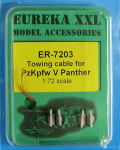 Eureka vontatókábel 1:72 towing cable for Pz.Kpfw.V Panther Ausf.G Tank