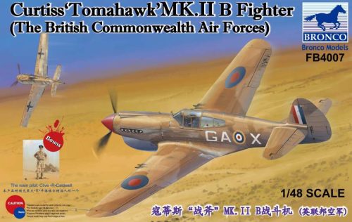 Bronco Model 1:48 Curtiss ”Tomahawk' MK.II B Fighter 