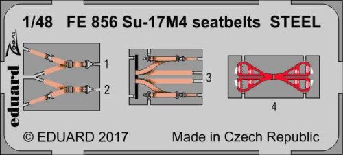 Eduard 1:48 Su-17M4 Fitter Seatbelts Steel (Zoom)
