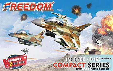 Freedom model kit Compact Series IAF F-16I SUFA Storm and F-16C