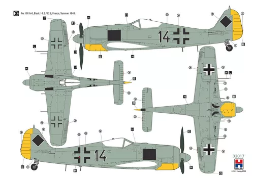 Hobby 2000 1:32 Focke-Wulf Fw 190 A-5/A-6 Nachtjager
