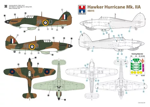 Hobby 2000 1:48 Hawker Hurricane Mk.IIA
