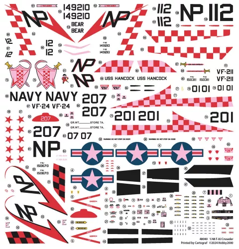 Hobby 2000 1:48 F-8J Crusader