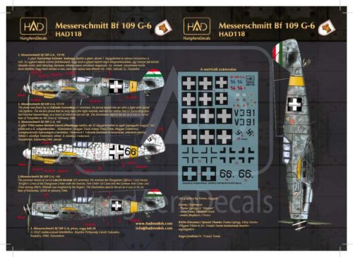HADModels 1:48 Messerschmitt Bf 109 G-6 (RoyalHUnAF 066 ”Erzsike”, Red 14”R