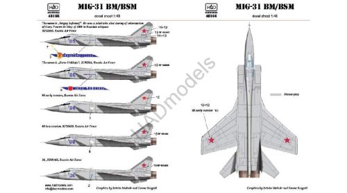 HADModels - 1:48 MIG-31 BM/BsM matrica