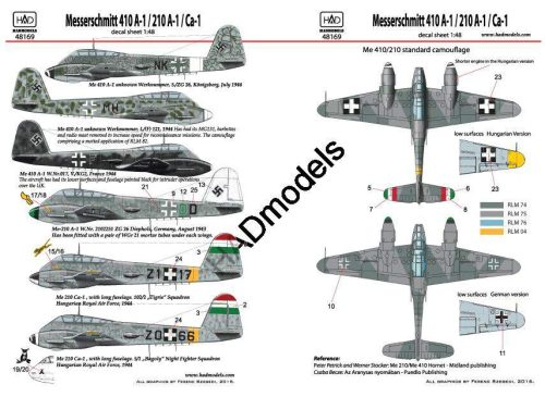 HADModels - 1:48 Messerschmitt Me 410/210 matrica