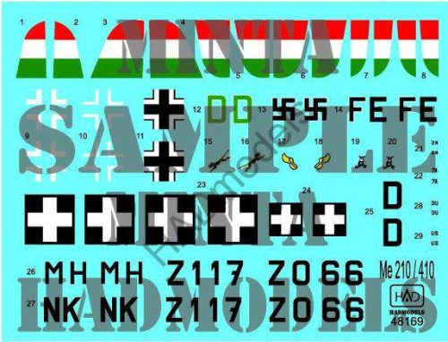 HADModels - 1:48 Messerschmitt Me 410/210 matrica