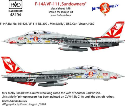 HADModels 1:48 F-14A VF111 “Sundowners” – Miss Molly (Tamiya)