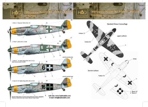 HADModels 1:72 Messerschmitt Bf 109 G-10