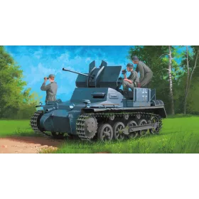 Hobby Boss 1:35 German Flakpanzer IA w/Ammo.Trailer