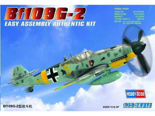 Hobbyboss 1:72 Bf109G-2 80223 repülő makett