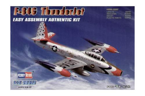 Hobbyboss 1:72 F-84G Thunderjet 80247 repülő makett