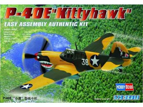 Hobbyboss 1:72 P-40E Kittyhawk 80250 repülő makett