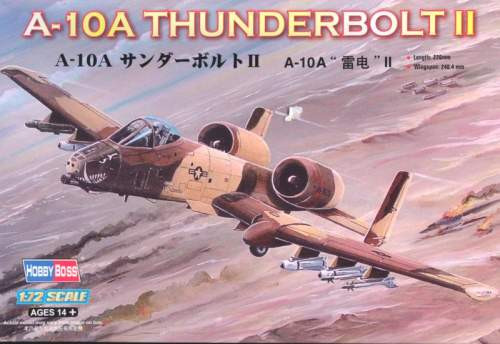 Hobbyboss 1:72 A-10A Thunderbolt II 80266 repülő makett