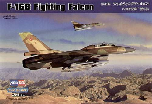 Hobbyboss 1:72 F-16B Fighting Falcon 80273 repülő makett