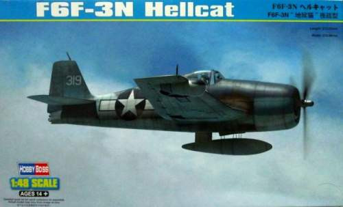 Hobbyboss 1:48 F6F-3N Hellcat 80340 repülő makett