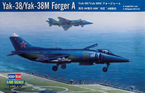 Hobbyboss 1:48 Yak-38:Yak-38M Forger A 80362 repülő makett