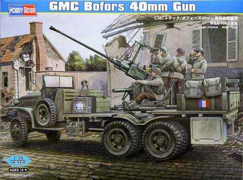 Hobbyboss 1:35 GMC Bofors 40mm Gun 82459 harcjármű makett