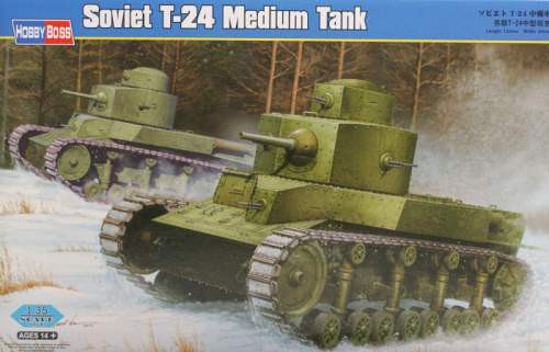 Hobbyboss 1:35 Soviet T-24 Medium Tank 82493 harcjármű makett