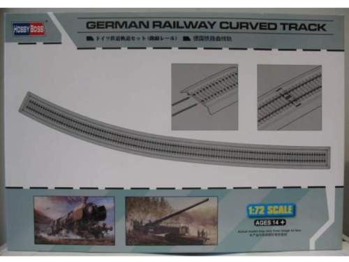 Hobbyboss 1:72 German Railway Curved track 82910 vasúti pálya makett
