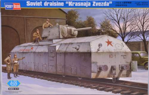 Hobbyboss 1:72 Soviet draisine “Krasnaja Zvezda” 82912 mozdony makett