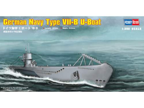 Hobbyboss 1:350 German Navy Type VII-BU-Boat 83504 hajó makett